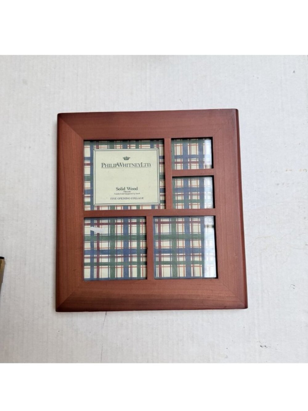 Philip Whitney Ltd Wood Picture Frame 9.5 x 10 Solid Wood 5 Opening Collage
